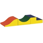 AIYAPLAY Conjunto de 3 peças para escalar e engatinhar para crianças pequenas, couro sintético, espuma, amarelo