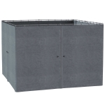 Outsunny 4 parois latérales pour pavillon de jardin tonnelle rigide 300 x 300 cm protéger de la pluie vent soleil gris