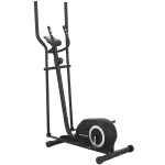 SPORTNOW Vélo Elliptique, Écran LCD, Résistance 8 Niveaux, Capteur Pouls, Bluetooth, Support pour Téléphone, 100x52x153cm, Gris