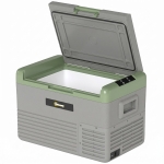 Outsunny 30L Portable Car Refrigerator - Light Green and Grey