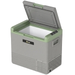 Outsunny 50L Portable Car Refrigerator - Light Green and Grey