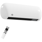 HOMCOM Wandverwarming 2000W keramische wandkachel met ventilator, 2 vermogensstanden, LED-display, thermostaat, wit