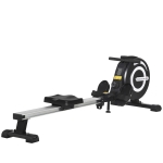 HOMCOM Roeimachine, opvouwbaar, stille aluminium frame, LCD-Monitor, 8 niveaus weerstand, Zwart/Zilver