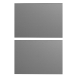 Outsunny Panneaux latéraux pour gazebo, pour 3x3(m) ou 3x6m Pop Up Gazebo, 2 packs de panneaux latéraux de remplacement, gris