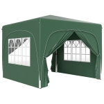 Outsunny 3 x 3m Pop-Up Gazebo Shelter, with Accessories - Dark Green