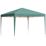 Outsunny Carpa Plegable 3x3 m con Bolsa de Transporte Altura Ajustable Anti-UV e Impermeable para Terraza Patio Playa Verde