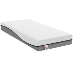 HOMCOM Matratze Taschenfederkernmatratze mit Memory-Schaumstoff grünem Tee H3 Härtegrad Oeko-TEX & CertiPUR 200x90x20 cm Grau