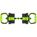 SPORTNOW Juego de Mancuernas Ajustables 20 kg 6 en 1 como Kettlebell Barra Mancuernas Soporte para Flexiones para Gimnasio Casa