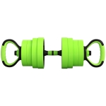 SPORTNOW Juego de Mancuernas Ajustables 30 kg 4 en 1 como Kettlebell Barra Mancuernas Soporte para Flexiones para Gimnasio Casa