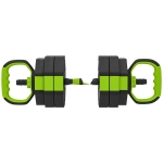 SPORTNOW Juego de Mancuernas Ajustables 25 kg 6 en 1 como Kettlebell Barra Mancuernas Soporte para Flexiones para Gimnasio Casa