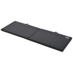 HOMCOM Tapet de Gimnastică Pliabil, Tapet Fitness Gros de 5 cm și Antialunecare, 180x60x5 cm, Negru