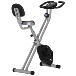 Vélo d'appartement pliable - Collaboration Aosom.fr x FFHandball - 8 niveaux de résistance, dossier selle réglable, gris