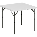 Outsunny 34/74cm Folding Camping Table, with Handle - White