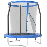 SPORTNOW 6ft Trampoline with Safety Enclosure Net, Steel Frame Outdoor Trampoline, with Edge, Safety Cover