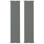 Outsunny 2 Pcs UV Protection Pergola Replacement Canopy, Pergola Shade Cover, Easy to Install, for 3 x 3(m) Pergola, Dark Grey