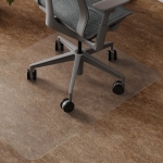 HOMCOM Alfombrilla Protectora para Suelos Alfombrilla para Silla de Oficina para Suelo Enmoquetado 90x120 cm Transparente