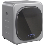 HOMCOM Afvoerdroger 4 kg met slimme modus, 800 W compacte droger met roestvrijstalen trommel, zilver