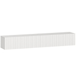 HOMCOM Mobile TV sospeso per TV fino 183 cm con 2 ante ribaltabili, 140x25x22 cm, bianco