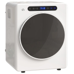 HOMCOM Mini Uscător Electric 1000W de 3 kg cu Afișaj LED, 49x43x61 cm, Alb