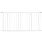 PawHut Barreira de Segurança Extensível para Cães Pequenos 67-93,5 cm Altura 45 cm para Portas e Escadas Branco