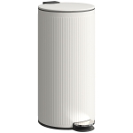HOMCOM Mülleimer 30 L Treteimer mit Softclose-Deckel und Pedal, Inneneimer Metall, Schwarz, 36 x 30 x 60,5 cm