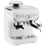 HOMCOM 15 Bar Coffee Machine, with Adjustable Grind, Steamer and Accessories - White