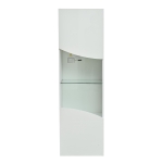 Vitrine para sala de estar, design estreito e alto com amplo espaço de arrumação, 35x50x165 cm, Branco