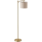 HOMCOM Lámpara de Pie LED Regulable con Temperaturas de Color Ajuste Continuo Control Remoto Temporizador de 60 Minutos Dorado