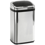 HOMCOM vuilnisemmer rvs automatische sensor 30 l afvalemmer IR-sensor (vierkant) 30 l/ vierkant met/zonder binnenemmer rond vierkant 30 l / 50 l (30 l/vierkant)