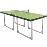 HOMCOM Tavolo da Ping Pong Pieghevole per Interni, Tavolo Ping Pong con Rete, Montaggio Non Richiesto, 182x91 cm, Verde