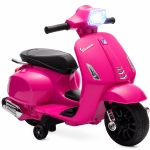 AIYAPLAY Moto électrique enfants 6 V, voiture électrique enfants avec Roues d'Apprentissage, pour 2-4 Ans, 71 x 37 x 52 cm, Rose