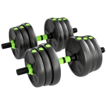 SPORTNOW Hantelset verstellbar 25 KG Kurzhantel Set Kurzhanteln Langhanteln Hanteln Set für Krafttraining