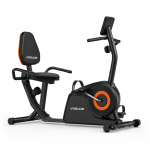 Liegeergometer, 16 Widerstandsstufen, leiser Lauf, verstellbarer Sitz, 99x51x114 cm, Schwarz