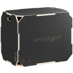 SPORTNOW Cutie Plyo In Lemn 3 In 1, Antiderapant Con Mânere Per Acasă Și Sală
