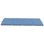 HOMCOM Trainingsmatte, Faltbare Fitnessmatte Sportmatte mit Griffen für Yoga, MMA, Fitness, Pilates 240 x 120 x 5 cm Hellblau