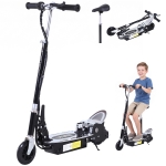HOMCOM Foldable Powered Scooter with Adjustable Handle, Brake, Black