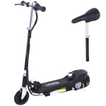 HOMCOM Powered Powered Scooter Ride-On, with Brakes, Adjustable Seat, Adjustable Handlebars, Black
