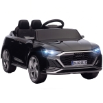 AIYAPLAY Audi Q8 etron Sportback Licensed Ride on Car with Remote Control, Four-Wheel Suspension, Soft Start for Ages 3-4, Black
