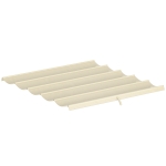 Outsunny Ersatzdach für 3 x 3 m Pergola, einziehbar, mit Regenabflusslöchern, wetterfest, Polyester, 250 x 255 cm Cremeweiß