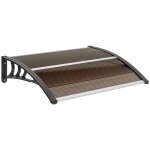 Outsunny Vordach Haustürvordach 120 x 75 cm Pultvordach Überdachung Polycarbonat