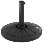 Outsunny Bază Rotundă pentru Umbrelă Ø43cm, 13kg din Ciment pentru Stâlpi de 38mm și 48mm, Negru