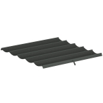 Outsunny Tettuccio di Ricambio per Gazebo da Giardino 3x3 m con 10 Fori, Copertura in Poliestere, Grigio