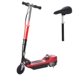 HOMCOM Powered Powered Scooter Ride-On, with Brakes, Adjustable Seat, Adjustable Handlebars, Red