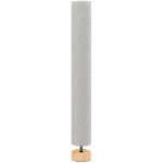 HOMCOM Candeeiro de Pé para Sala com Casquilho E27 Máx. 40 W, Abat-Jour em Linho e Estrutura Metálica, 15x15x120 cm, Cinzento