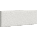 HOMCOM Wandgemonteerd hoofdbord, gevoerd 160 x 10 x 60 cm, stofbekleding, crèmewit