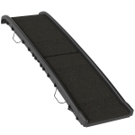 PawHut Rampa para Cães 155 cm para Carro, Dobrável com Pega, Ângulo Ajustável, Preto