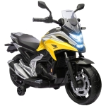 AIYAPLAY Moto électrique pour enfants moto porteur Honda pour enfants 3 à 6 ans avec musique, phares jaune