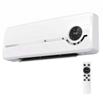 HOMCOM Muurverwarmer voor wandmontage 2000W keramische wandverwarming met ventilator, afstandsbediening, 2 verwarmingsstanden, LED-display