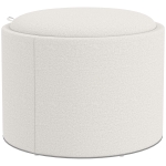 HOMCOM Opbergpoef met bekleding, verborgen opbergruimte, omkeerbare deksel, 56 cm x 56 cm x 42 cm, Crème + Natuur