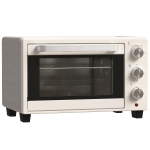 HOMCOM Minioven, 3 Kookmodi, tot 230° C, 1400W, met Accessoires, 46x38,5x29cm, Crème